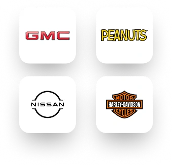 Logos - GMC, Peanuts, Nissan, Harley Davidson